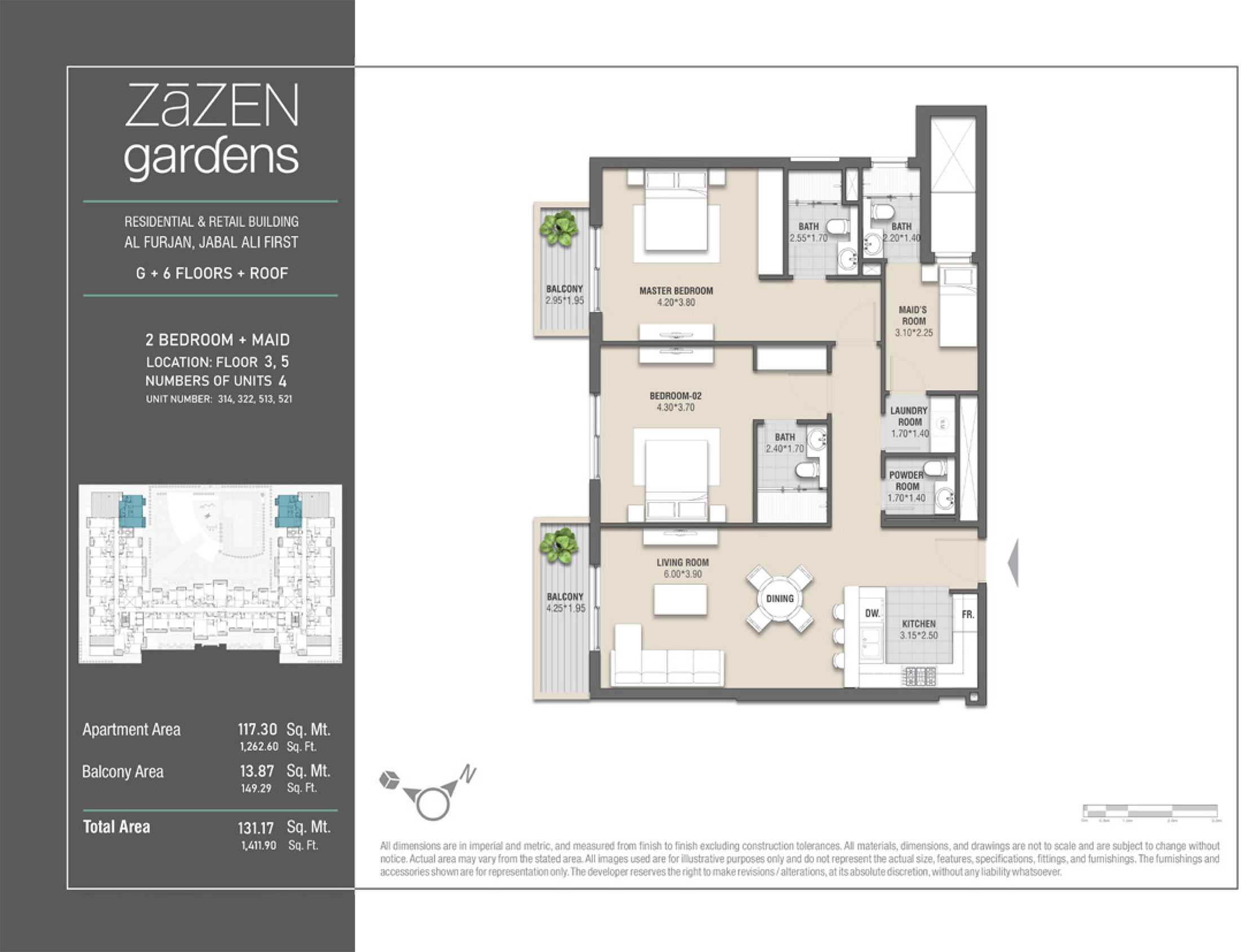 Unit Number 314, 322, 513, 521